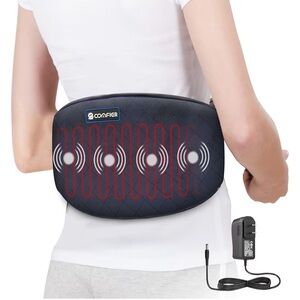 Electric Heating Pad for Back Pain, Plug-in Vibration Lower Back Massager